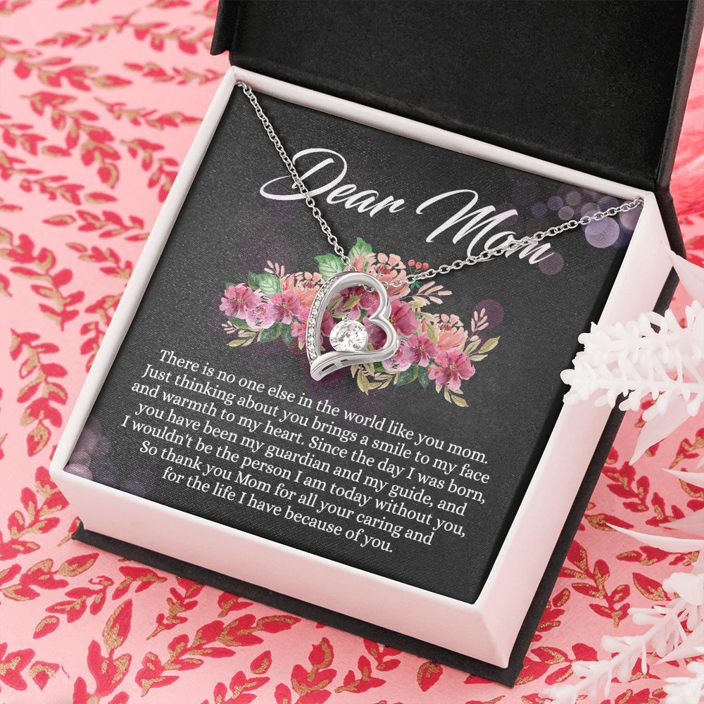 To My Mom Necklace, Mothers Day Gift From Daughter, Mom Gifts Idea, Mothers Day Necklace From Daughter, Mothers Day Gift From Son, Gift For Mom From Son, Mothers Day Jewelry Box Forever Love Necklace