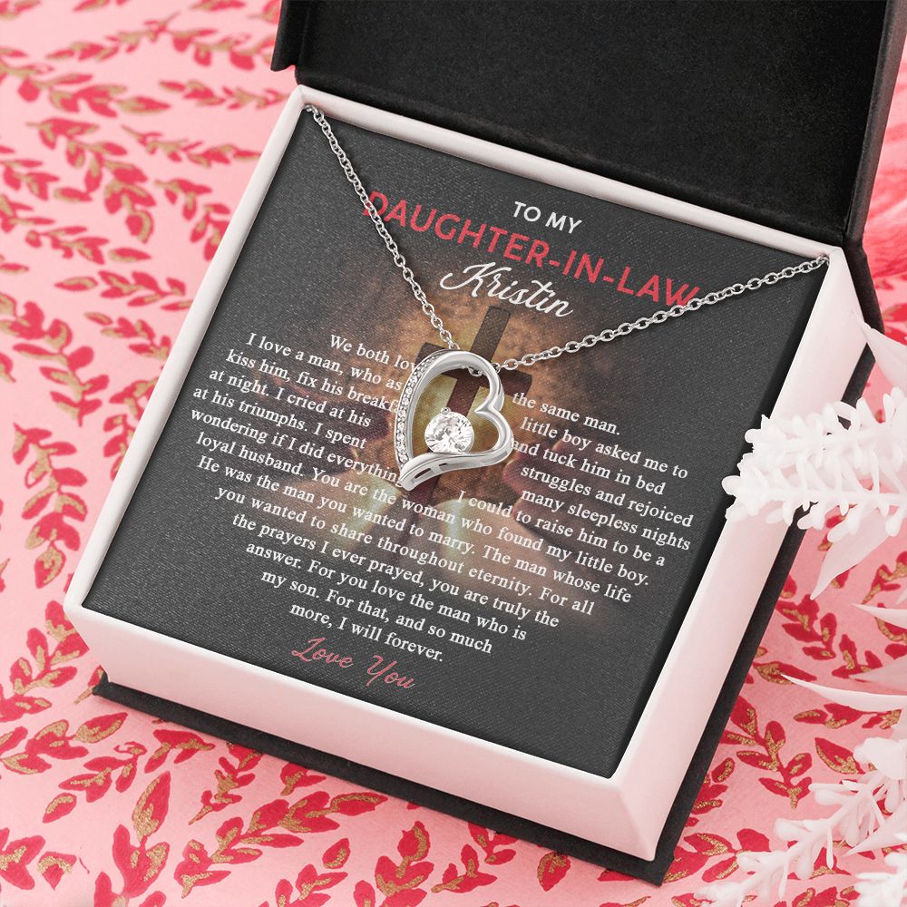 Daughter In Law Gifts Ideas, Daughter In Law Necklace, Gifts For Future Daughter In Law, Daughter In Law Birthday Gifts, Daughter-in-law Gifts From Mother In Law, Birthday Gifts For Daughter8 Forever Love Necklace