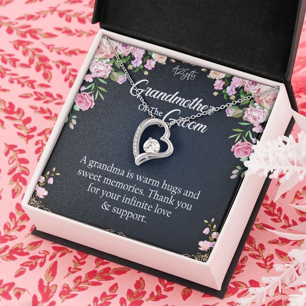 To My Grandmother Necklace, Gift for Grandmother Necklace, Mothers Day Gift For Grandma Nana, Grandma Jewelry From Grandchildren GrandKids , Jewelry Box Gift For Grandma Grandmother2 Forever Love Necklace