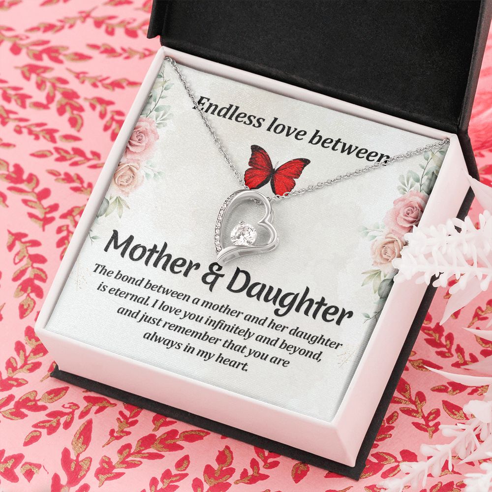 To My Mom Necklace, Gift For Mom, Mother's Day Gift from Daughter, Mom Jewelry Gift for Mothers Day, Birthday Gift for Mother, Moms Gift from Daughter Son, Necklace for Mom Mother 11 Forever Love Necklace