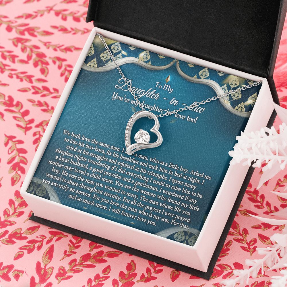Daughter In Law Gifts Ideas, Daughter In Law Necklace, Gifts For Future Daughter In Law, Daughter In Law Birthday Gifts, Daughter-in-law Gifts From Mother In Law, Birthday Gifts For Daughter2 Forever Love Necklace
