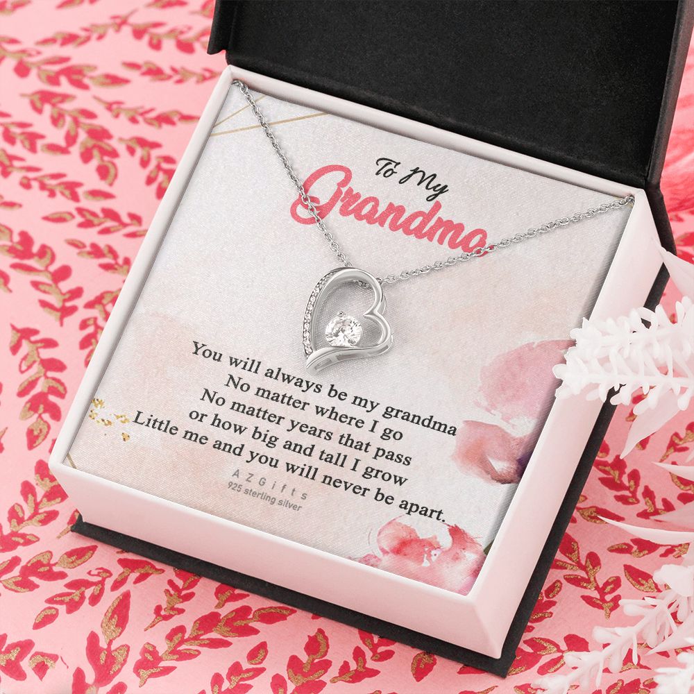 To My Grandma Necklace, Gift for Grandmother Necklace, Mothers Day Gift For Grandma Nana, Grandma Jewelry From Grandchildren GrandKids , Jewelry Box Gift For Grandma Grandmother13 Forever Love Necklace