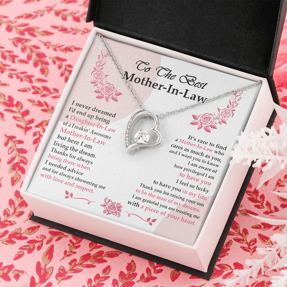 Mother in Law Necklace, Jewelry for Women, Future Mother in Law Gifts from Daughter in Law, Mother of Bride Gifts For Mother in Law, Birthday Gifts For Mother In Law From Daughter In Law6 Forever Love Necklace