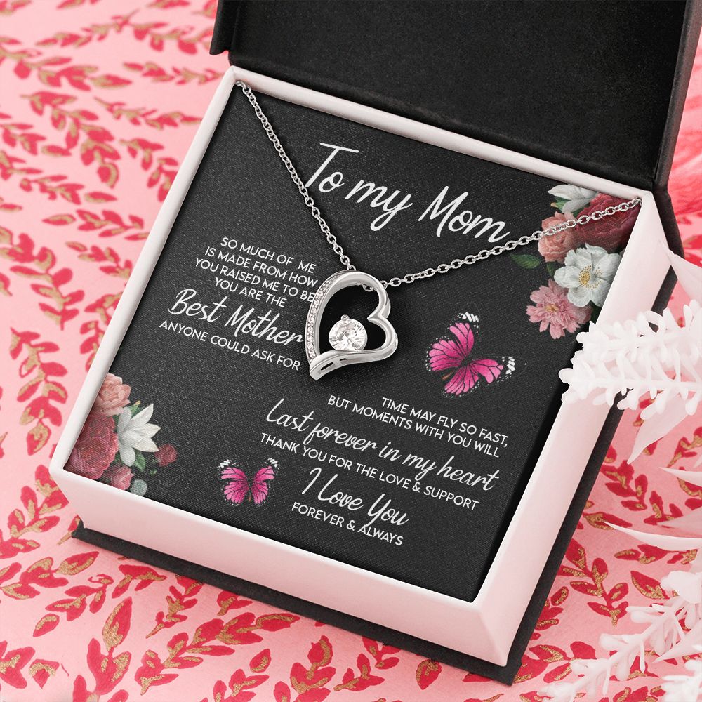 To My Mom Necklace, Gift For Mom, Mother's Day Gift from Daughter, Mom Jewelry Gift for Mothers Day, Birthday Gift for Mother, Moms Gift from Daughter Son, Necklace for Mom Mother 13 Forever Love Necklace