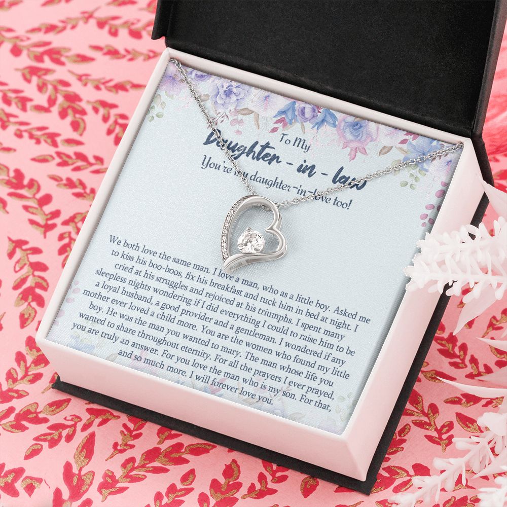 Daughter In Law Gifts Ideas, Daughter In Law Necklace, Gifts For Future Daughter In Law, Daughter In Law Birthday Gifts, Daughter-in-law Gifts From Mother In Law, Birthday Gifts For Daughter3 Forever Love Necklace