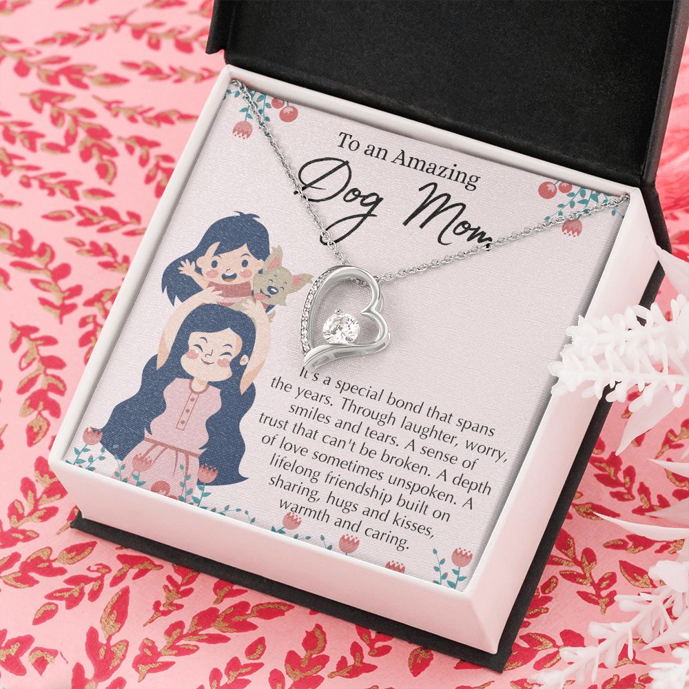 Love Knot Necklace, Dog Mom Gift For Mother's Day, Dog Mom Necklace For Women, Dog Mama Sentimental Gift, Dog Lover Gifts For Her, Unique Forever Love Necklace