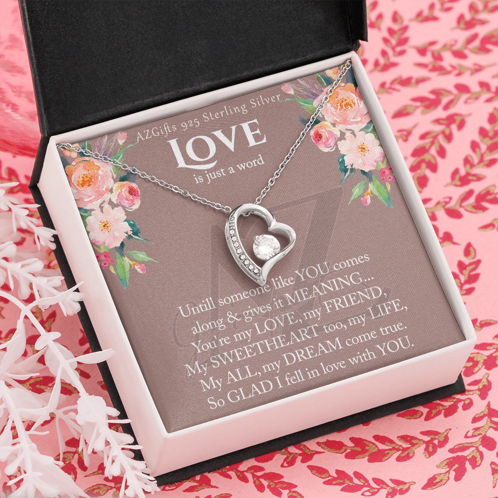 To My Wife Necklace from Husband, Luxury Necklace for Women, Personaled Forever Love Necklace