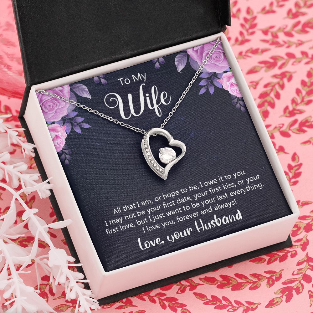 Birthday Gifts For Wife, Necklace Gifts For Wife From Husband, To My Wife Jewelry For Women , To My Wife Necklace  from Husband Wedding Anniversary Present For Wife, Beautiful Wife Jewelry Christmas31 Forever Love Necklace