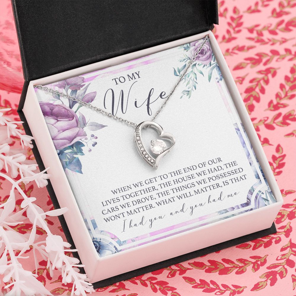 Birthday Gifts For Wife, Necklace Gifts For Wife From Husband, To My Wife Jewelry For Women , To My Wife Necklace  from Husband Wedding Anniversary Present For Wife, Beautiful Wife Jewelry Christmas 5 Forever Love Necklace