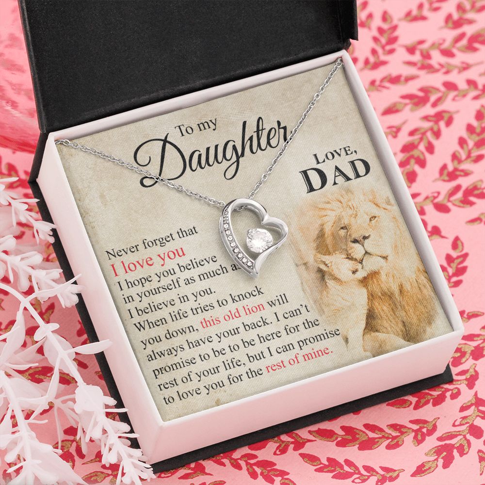 Mother Daughter Gift Ideas, To My Daughter Gift Necklace from Mom, Jewelry Pendant Present for Daughter, Birthday Christmas Gift Graduation Gifts for Daughters, Mother and Daughter Necklace 23 Forever Love Necklace