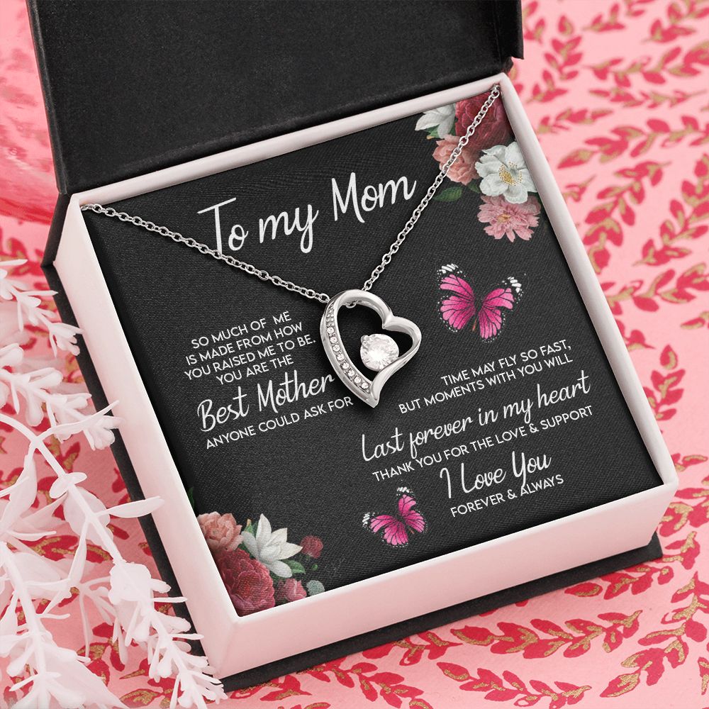 To My Mom Necklace, Gift For Mom, Mother's Day Gift from Daughter, Mom Jewelry Gift for Mothers Day, Birthday Gift for Mother, Moms Gift from Daughter Son, Necklace for Mom Mother 13 Forever Love Necklace