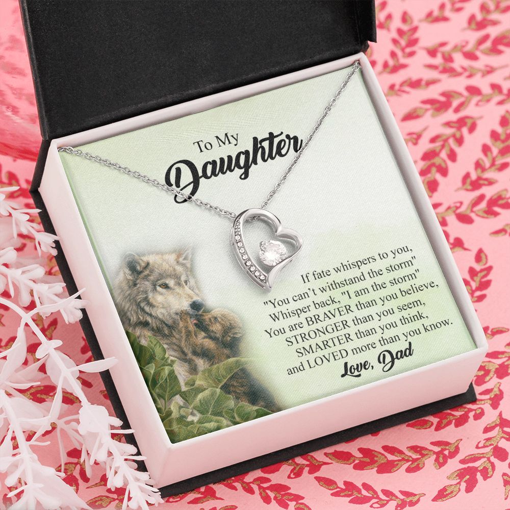 Mother Daughter Gift Ideas, To My Daughter Gift Necklace from Mom, Jewelry Pendant Present for Daughter, Birthday Christmas Gift Graduation Gifts for Daughters, Mother and Daughter Necklace 27 Forever Love Necklace