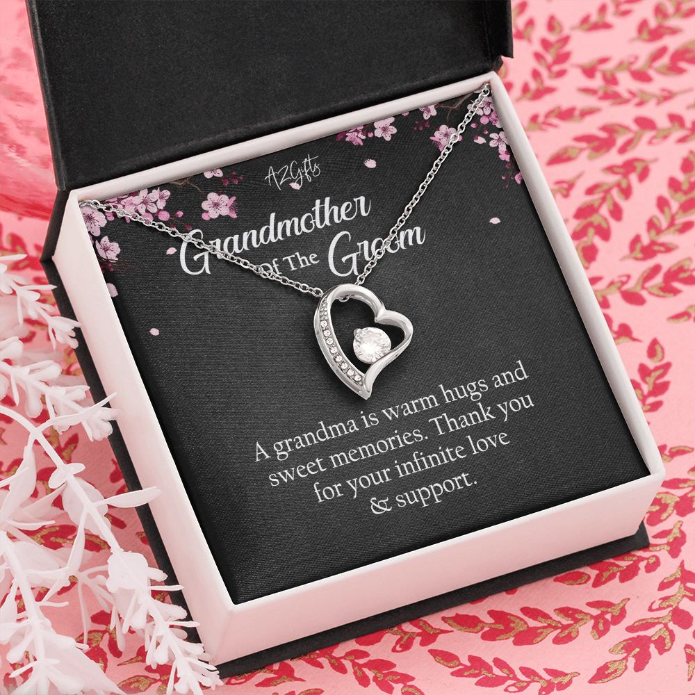 To My Grandmother Necklace, Gift for Grandmother Necklace, Mothers Day Gift For Grandma Nana, Grandma Jewelry From Grandchildren GrandKids , Jewelry Box Gift For Grandma Grandmother Forever Love Necklace