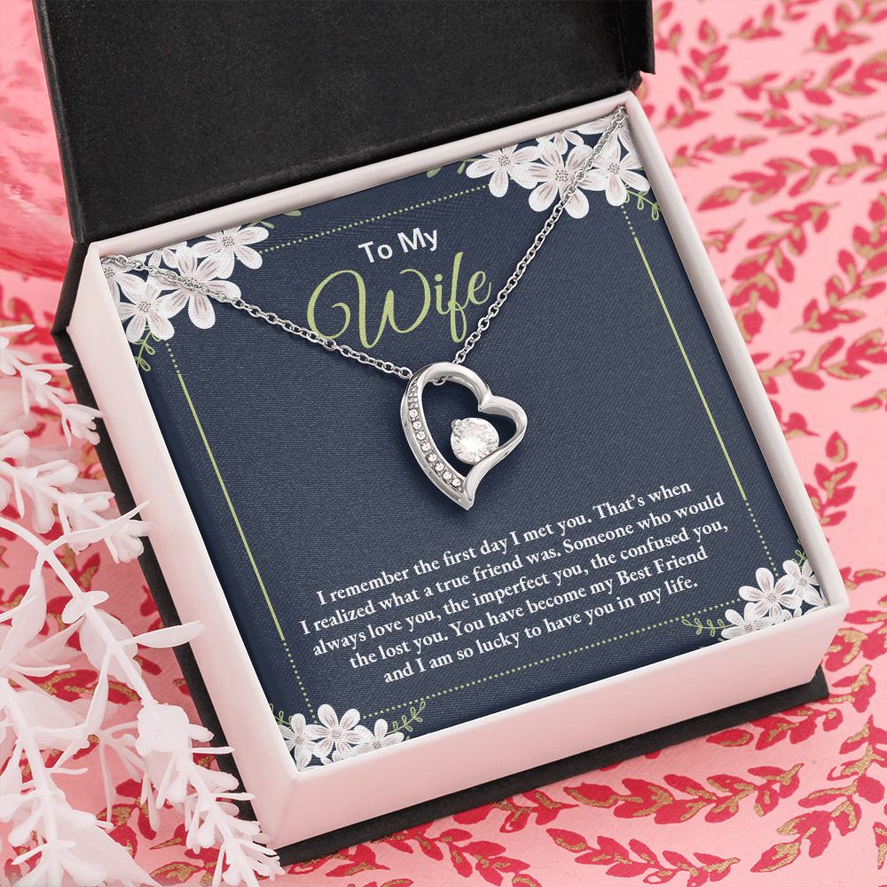Birthday Gifts For Wife, Necklace Gifts For Wife From Husband, To My Wife Jewelry For Women , To My Wife Necklace  from Husband Wedding Anniversary Present For Wife, Beautiful Wife Jewelry Christmas28 Forever Love Necklace