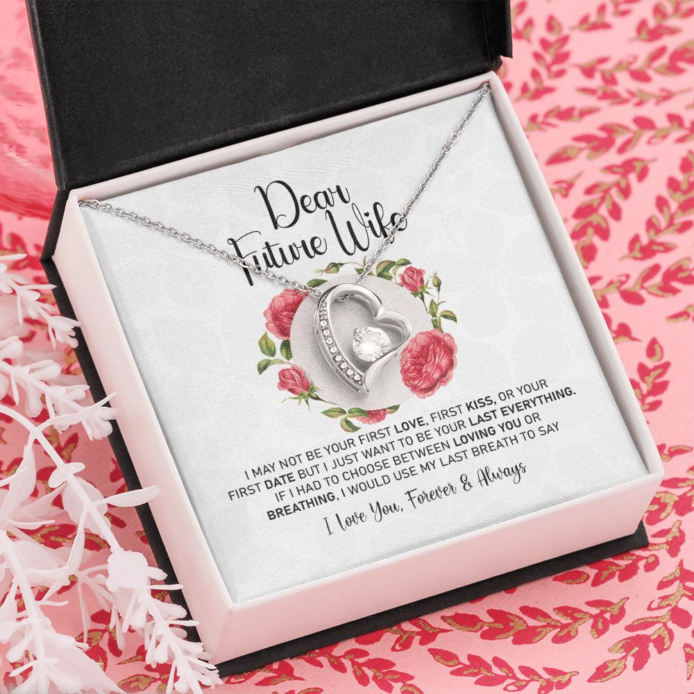 To My Girlfriend Necklace from Boyfriend To My Future Wife Necklace Jewelry For Girlfriend Gift For Girlfriend Gift for Her Romantic Birthday Valentines Day Gift For Girlfriend Gifts Necklaces 8 Forever Love Necklace