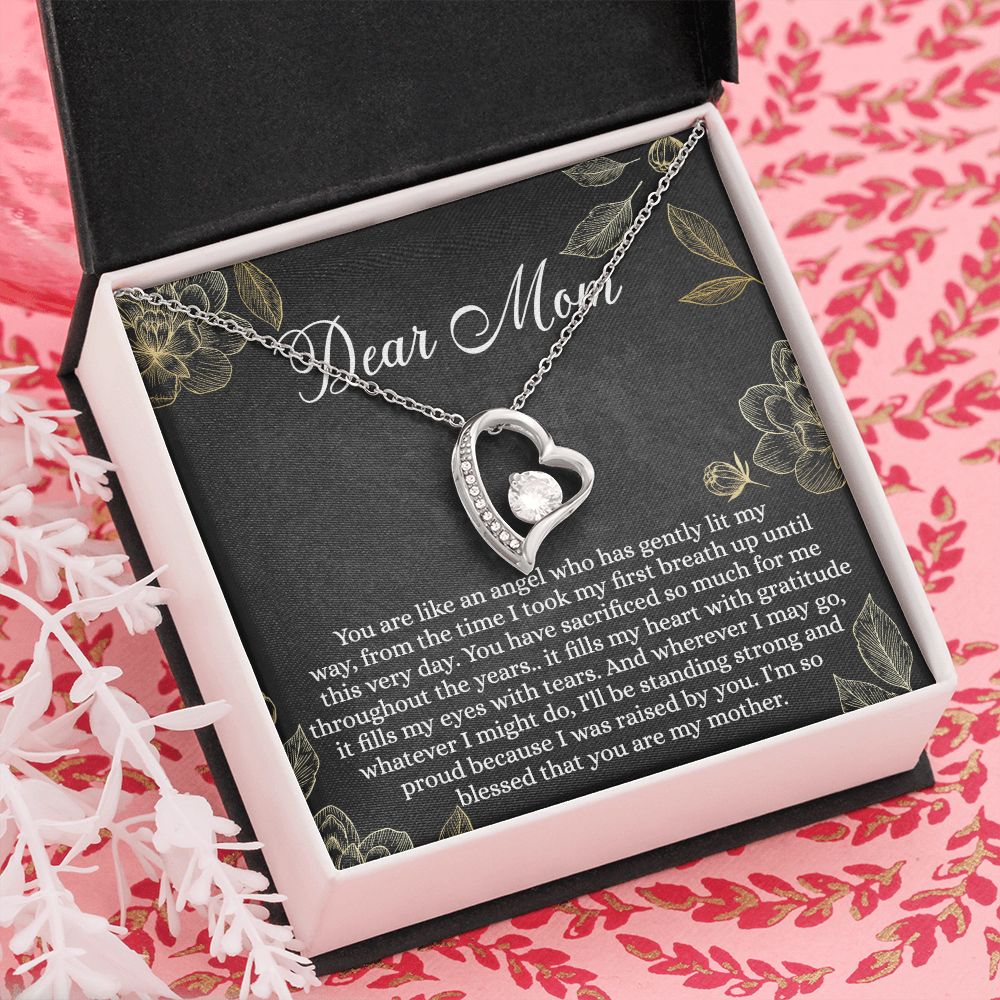Mothers Day Gifts From Son Daughter Kids Gifts For Mom Birthday Unique Mothers Day Necklace Gift Idea Sentimental Mom Christmas Present Forever Love Necklace