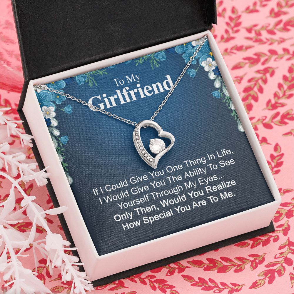 To My Girlfriend Necklace from Boyfriend To My Future Wife Necklace Jewelry For Girlfriend Gift For Girlfriend Gift for Her Romantic Birthday Valentines Day Gift For Girlfriend Gifts Necklaces 32 Forever Love Necklace