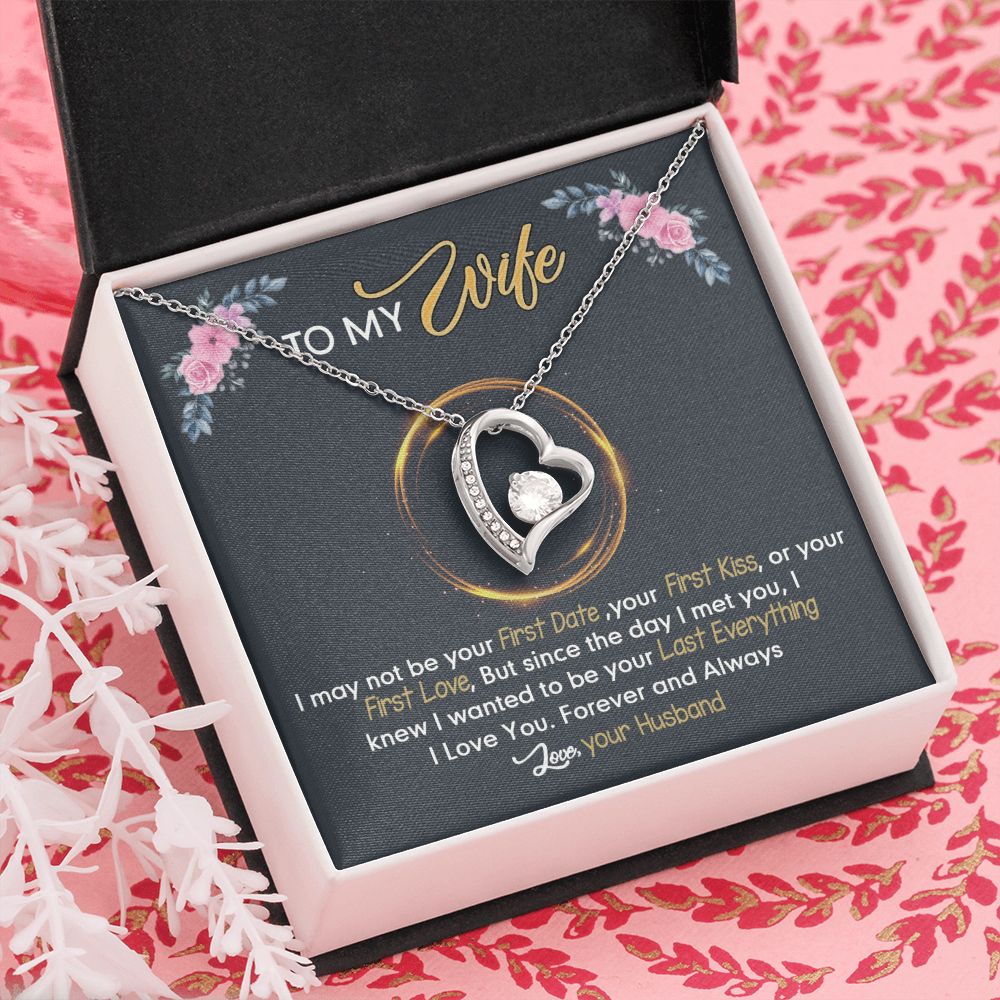 Birthday Gifts For Wife, Necklace Gifts For Wife From Husband, To My Wife Jewelry For Women , To My Wife Necklace  from Husband Wedding Anniversary Present For Wife, Beautiful Wife Jewelry Christmas24 Forever Love Necklace