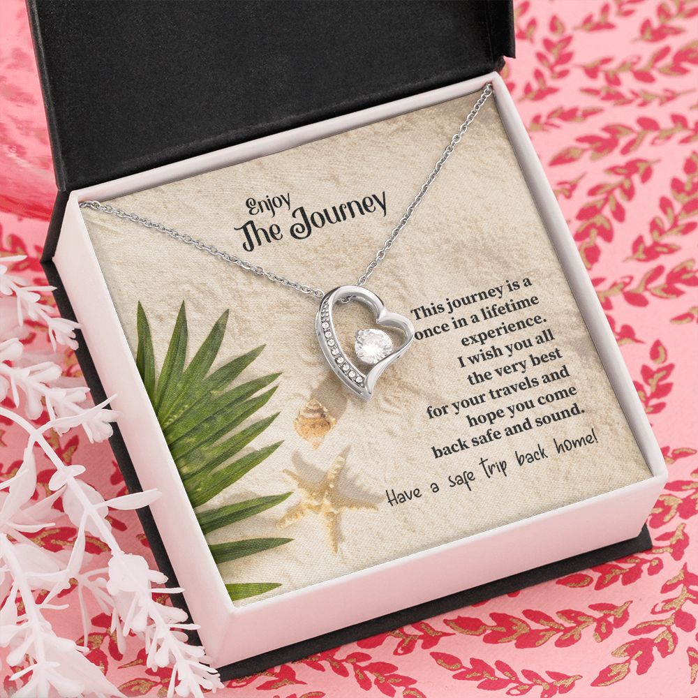 To My Mom Mother Necklace Pendant Gift Enjoy Your Journey By Sanad With Message Card Gift For Mom Forever Love Necklace