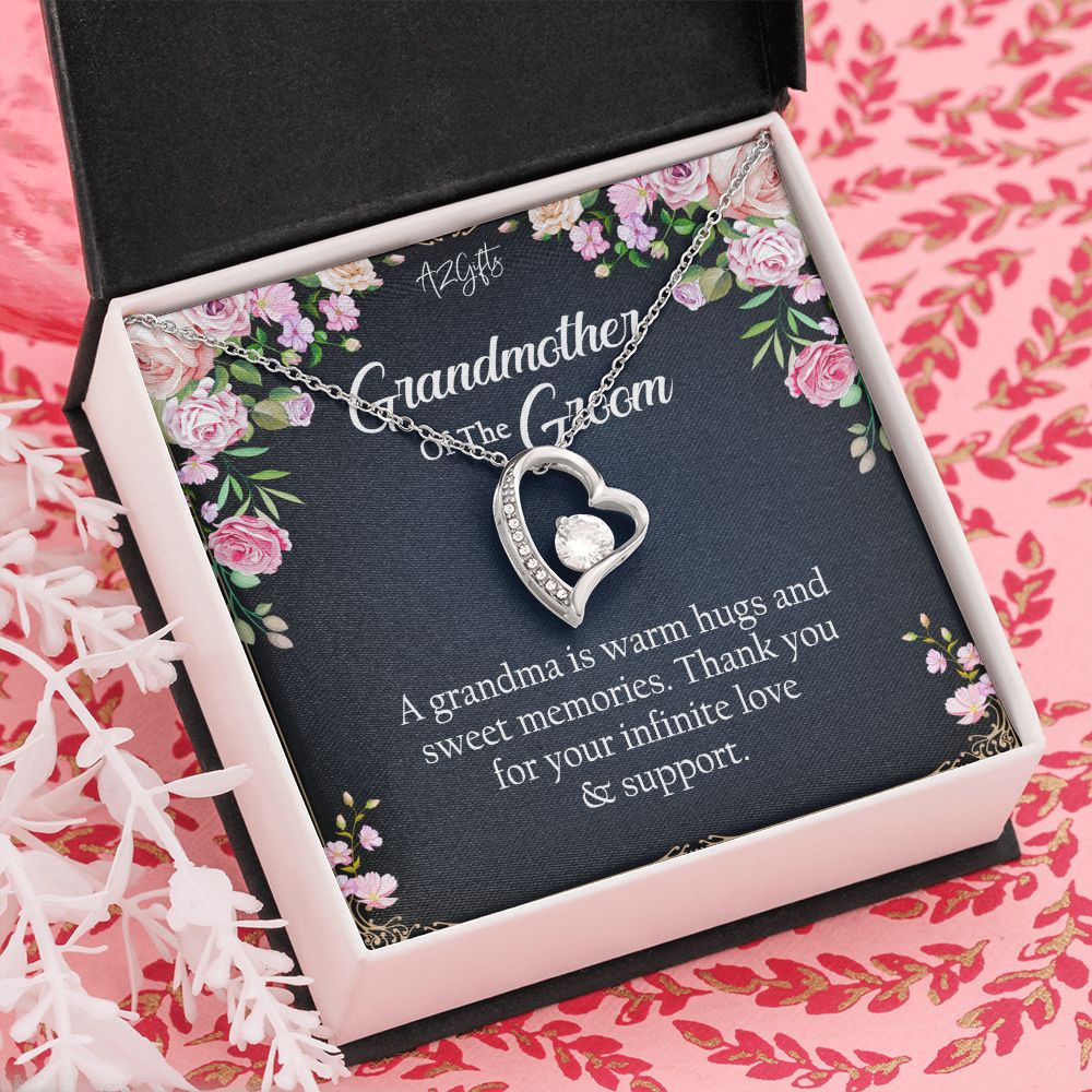 To My Grandmother Necklace, Gift for Grandmother Necklace, Mothers Day Gift For Grandma Nana, Grandma Jewelry From Grandchildren GrandKids , Jewelry Box Gift For Grandma Grandmother2 Forever Love Necklace