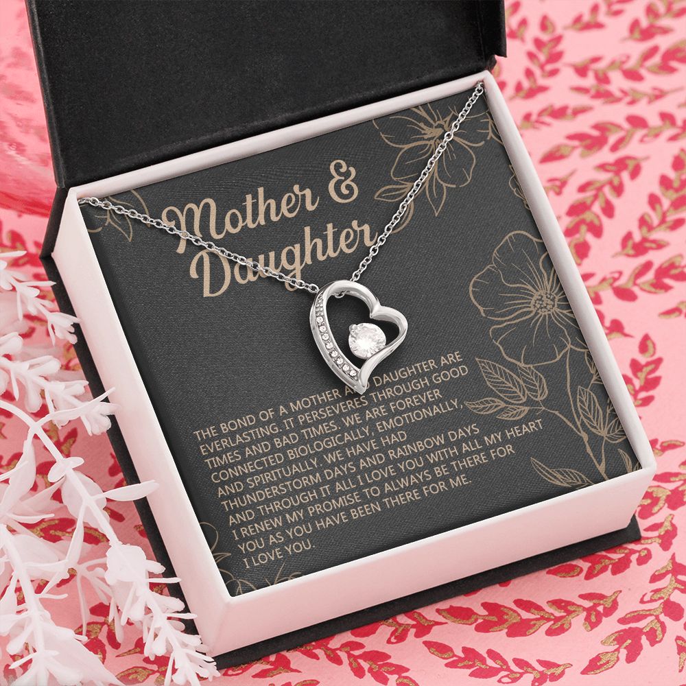 Mother Daughter Necklace Mothers day Necklace Mother Daughter Gift Mother Daughter Jewelry Gift For Daughter From Mom Daughter Mother Forever Love Necklace