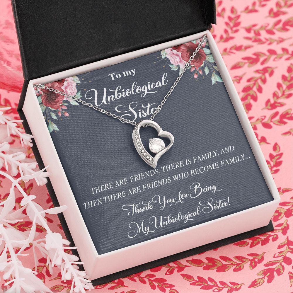 Unbiological Sister Alluring Beautiful Necklace, Best Friend Necklace, Soul Gift Forever Love Necklace