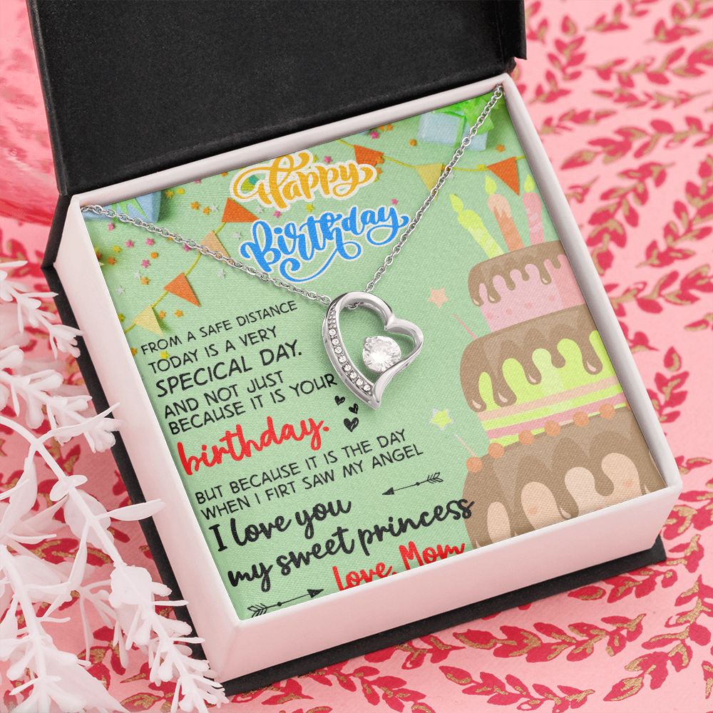 Mother Daughter Gift Ideas, To My Daughter Gift Necklace from Mom, Jewelry Pendant Present for Daughter, Birthday Christmas Gift Graduation Gifts for Daughters, Mother and Daughter Necklace 31 Forever Love Necklace