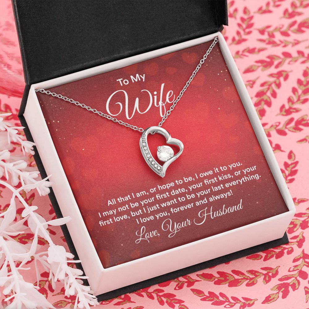 Birthday Gifts For Wife, Necklace Gifts For Wife From Husband, To My Wife Jewelry For Women , To My Wife Necklace  from Husband Wedding Anniversary Present For Wife, Beautiful Wife Jewelry Christmas30 Forever Love Necklace