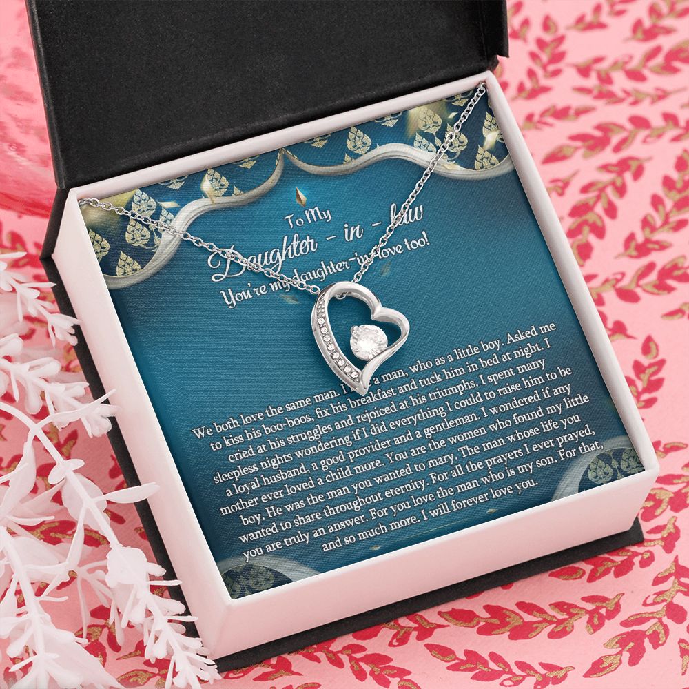 Daughter In Law Gifts Ideas, Daughter In Law Necklace, Gifts For Future Daughter In Law, Daughter In Law Birthday Gifts, Daughter-in-law Gifts From Mother In Law, Birthday Gifts For Daughter2 Forever Love Necklace