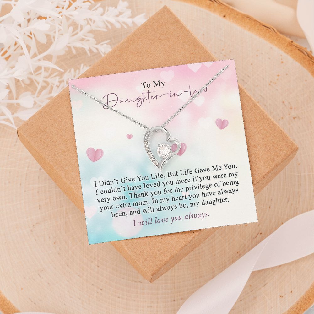Daughter In Law Gifts Ideas, Daughter In Law Necklace, Gifts For Future Daughter In Law, Daughter In Law Birthday Gifts, Daughter-in-law Gifts From Mother In Law, Birthday Gifts For Daughter5 Forever Love Necklace