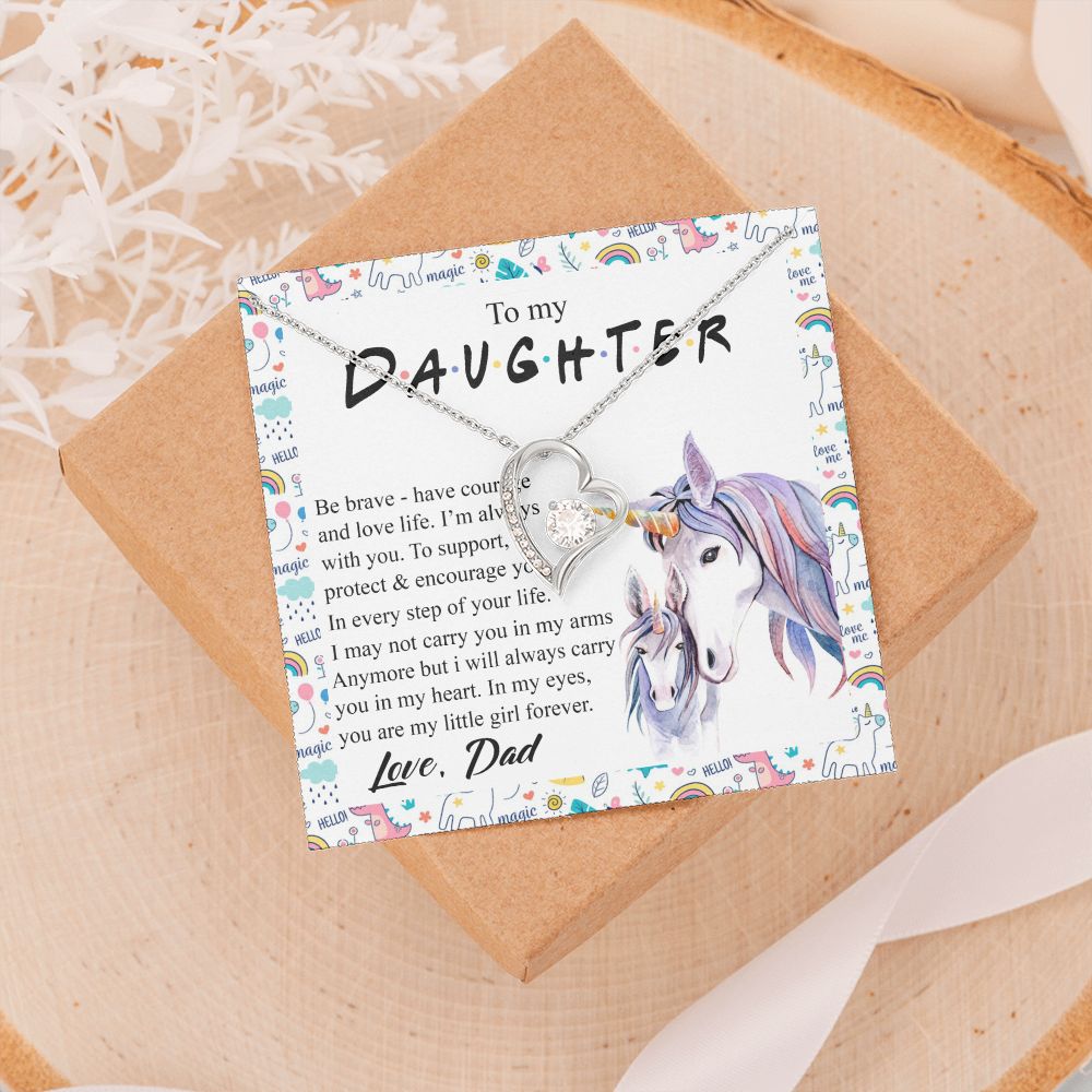 Mother Daughter Gift Ideas, To My Daughter Gift Necklace from Mom, Jewelry Pendant Present for Daughter, Birthday Christmas Gift Graduation Gifts for Daughters, Mother and Daughter Necklace 22 Forever Love Necklace