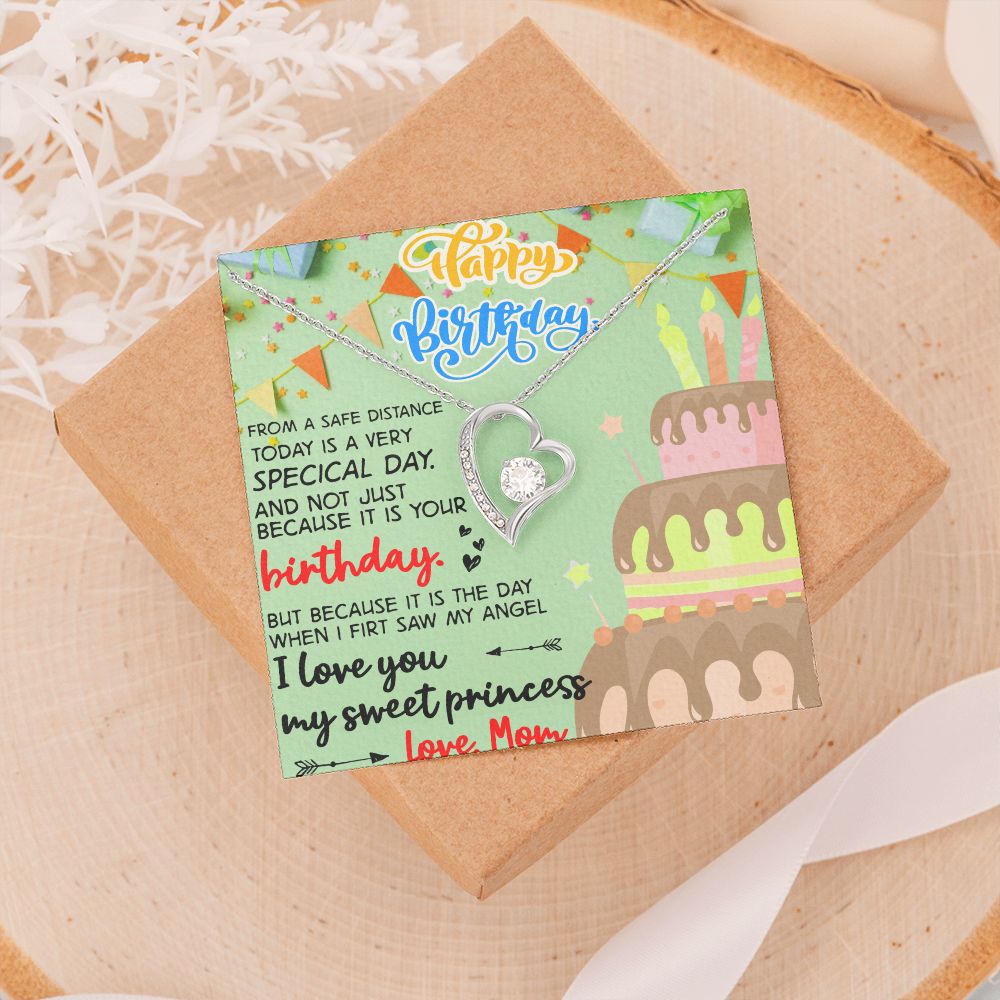 Mother Daughter Gift Ideas, To My Daughter Gift Necklace from Mom, Jewelry Pendant Present for Daughter, Birthday Christmas Gift Graduation Gifts for Daughters, Mother and Daughter Necklace 31 Forever Love Necklace