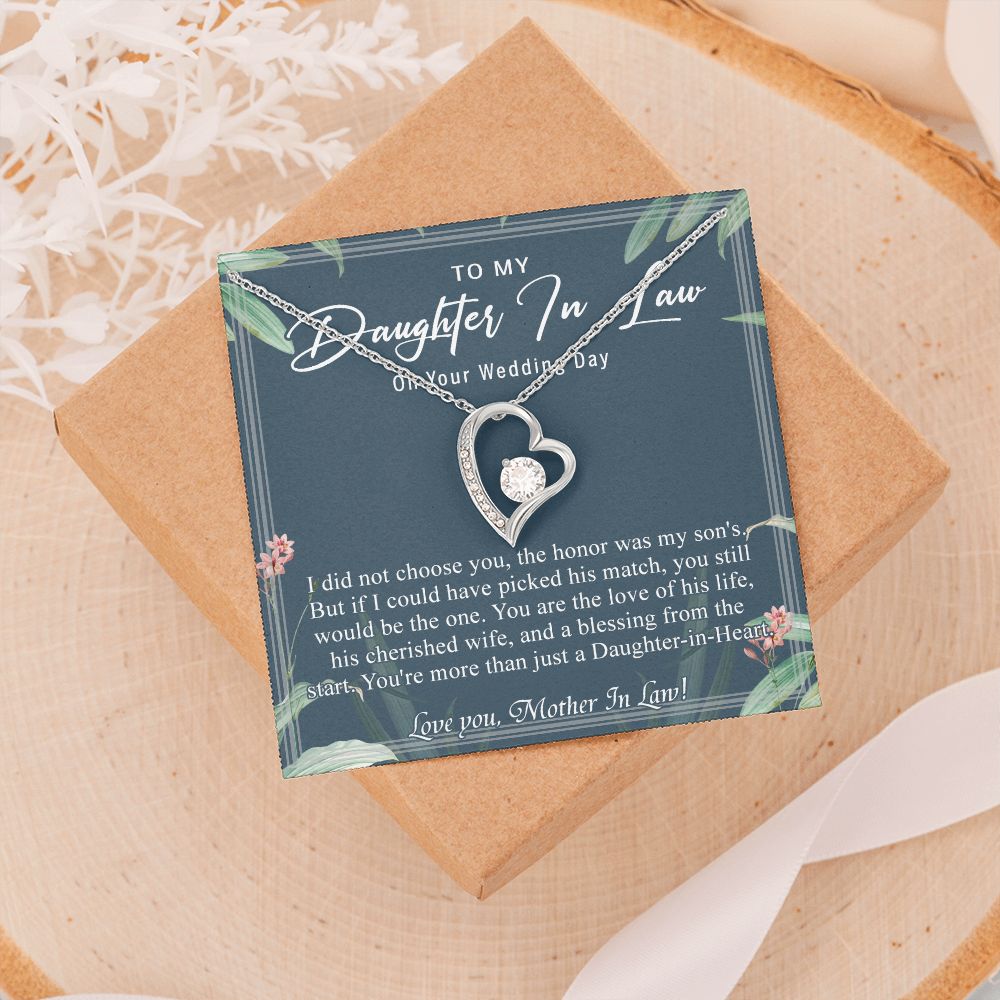 Daughter In Law Gifts Ideas, Daughter In Law Necklace, Gifts For Future Daughter In Law, Daughter In Law Birthday Gifts, Daughter-in-law Gifts From Mother In Law, Birthday Gifts For Daughter6 Forever Love Necklace