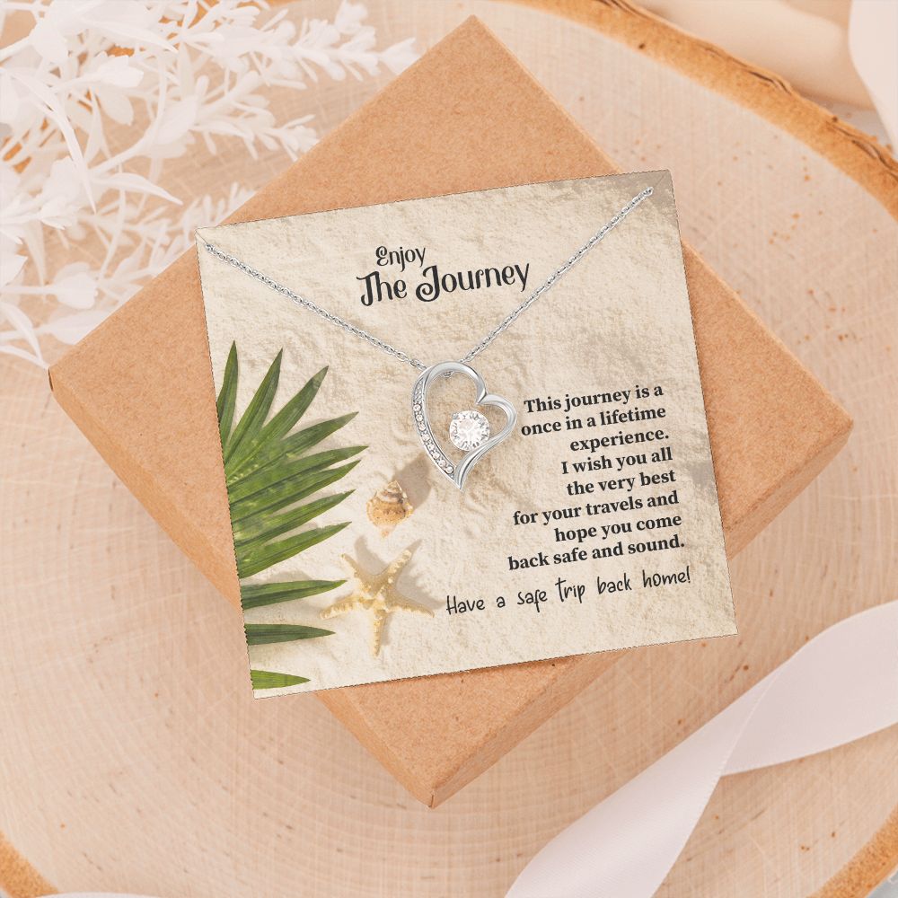 To My Mom Mother Necklace Pendant Gift Enjoy Your Journey By Sanad With Message Card Gift For Mom Forever Love Necklace