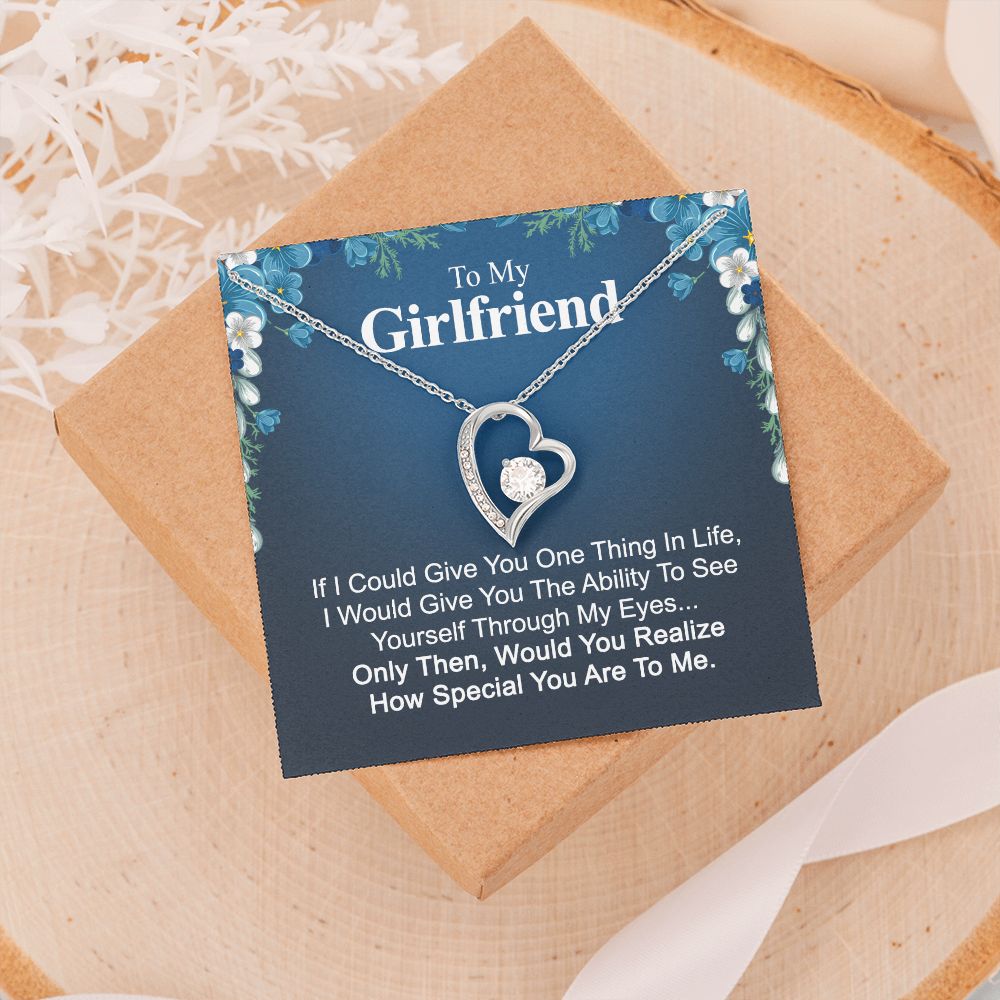 To My Girlfriend Necklace from Boyfriend To My Future Wife Necklace Jewelry For Girlfriend Gift For Girlfriend Gift for Her Romantic Birthday Valentines Day Gift For Girlfriend Gifts Necklaces 32 Forever Love Necklace