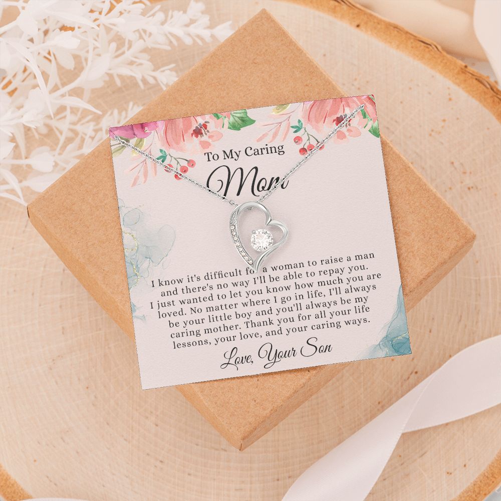To My Mom Necklace, Mom Gift From Son, Mom gifts, Gift for Mom From Son, Mom Mothers Day Gift From Son, To my Mom Necklace, Mom Gift Necklace, Mother Birthday Gift From Son Forever Love Necklace