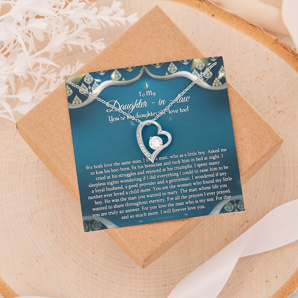 Daughter In Law Gifts Ideas, Daughter In Law Necklace, Gifts For Future Daughter In Law, Daughter In Law Birthday Gifts, Daughter-in-law Gifts From Mother In Law, Birthday Gifts For Daughter2 Forever Love Necklace