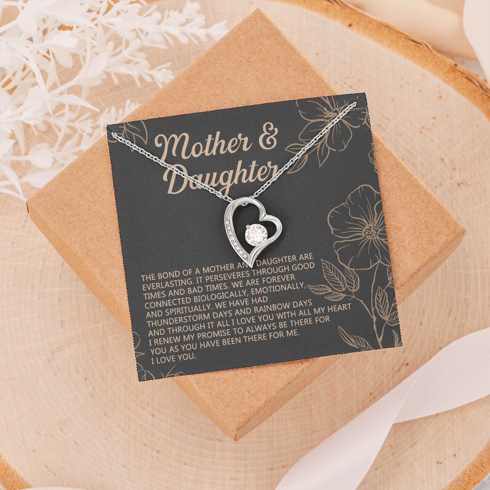 Mother Daughter Necklace Mothers day Necklace Mother Daughter Gift Mother Daughter Jewelry Gift For Daughter From Mom Daughter Mother Forever Love Necklace