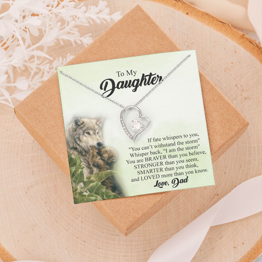 Mother Daughter Gift Ideas, To My Daughter Gift Necklace from Mom, Jewelry Pendant Present for Daughter, Birthday Christmas Gift Graduation Gifts for Daughters, Mother and Daughter Necklace 27 Forever Love Necklace