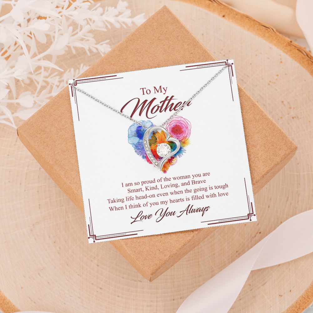 To My Mom Necklace, Gift For Mom, Mother's Day Gift from Daughter, Mom Jewelry Gift for Mothers Day, Birthday Gift for Mother, Moms Gift from Daughter Son, Necklace for Mom Mother 8 Forever Love Necklace