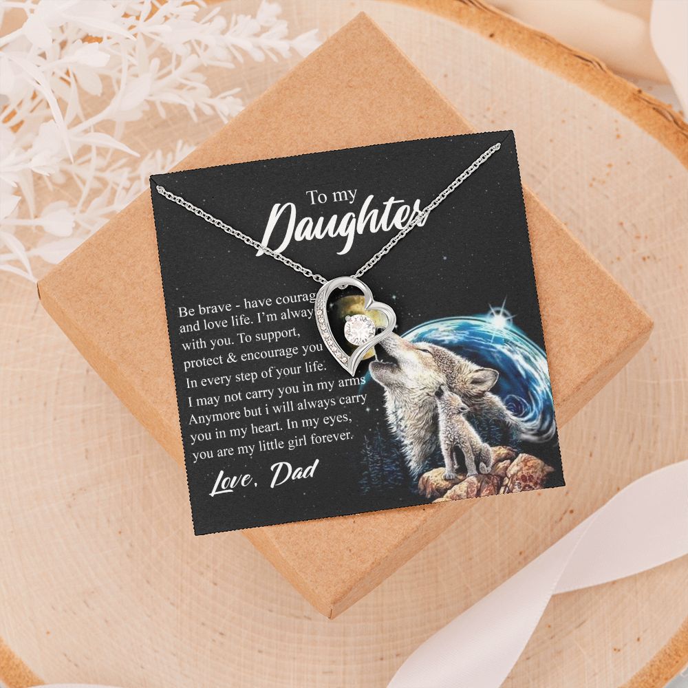 Mother Daughter Gift Ideas, To My Daughter Gift Necklace from Mom, Jewelry Pendant Present for Daughter, Birthday Christmas Gift Graduation Gifts for Daughters, Mother and Daughter Necklace 26 Forever Love Necklace