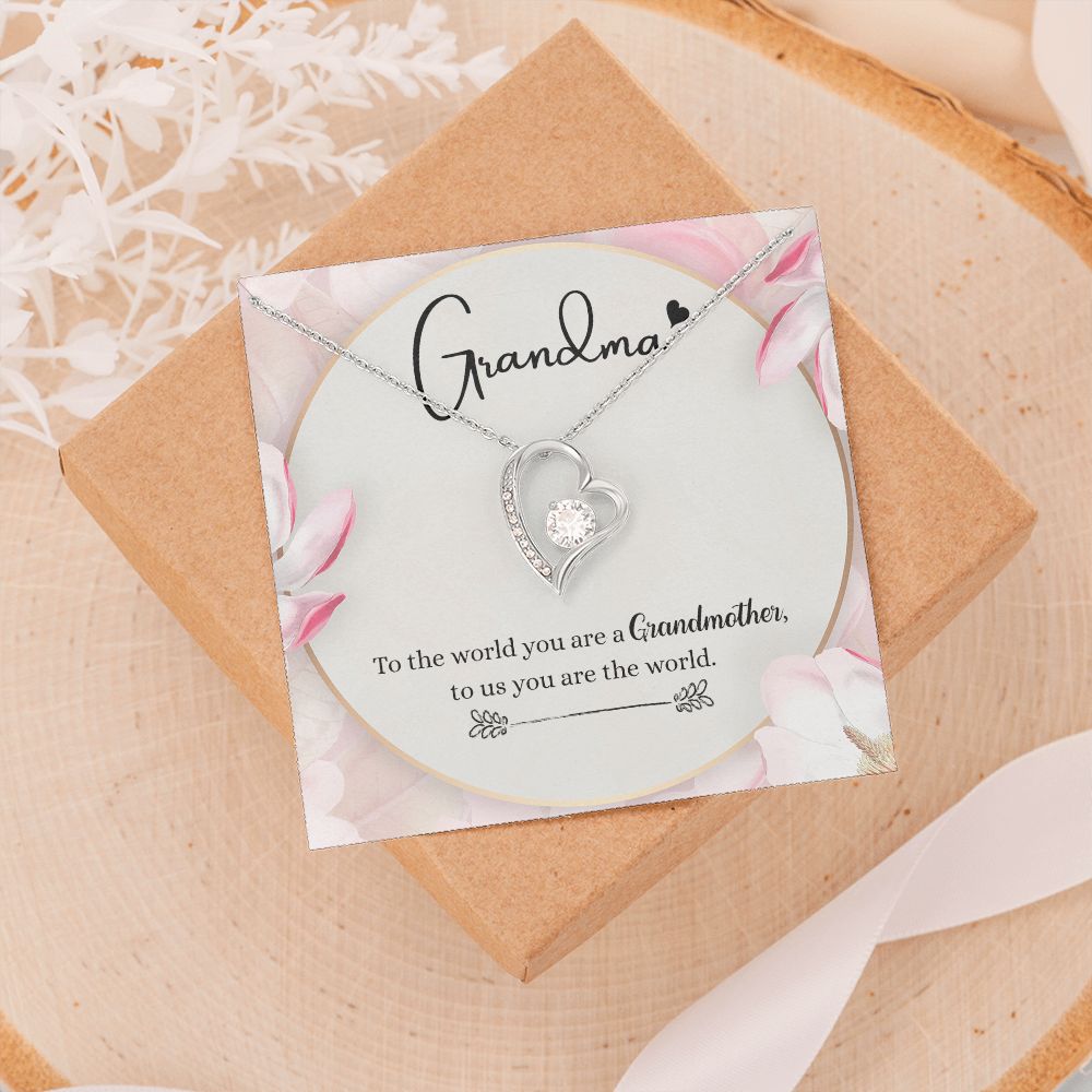To My Grandma Necklace, Gift for Grandmother Necklace, Mothers Day Gift For Grandma Nana, Grandma Jewelry From Grandchildren GrandKids , Jewelry Box Gift For Grandma Grandmother8 Forever Love Necklace
