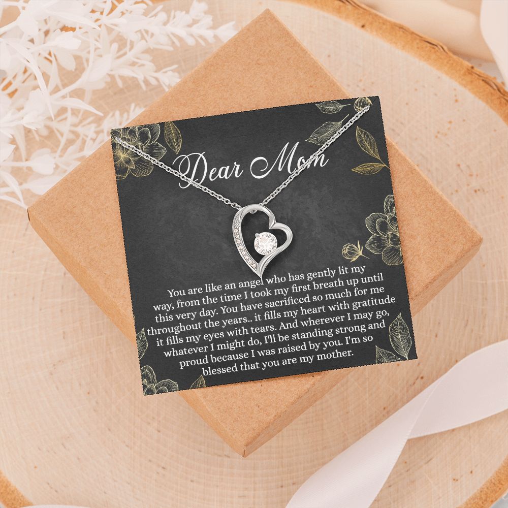 Mothers Day Gifts From Son Daughter Kids Gifts For Mom Birthday Unique Mothers Day Necklace Gift Idea Sentimental Mom Christmas Present Forever Love Necklace