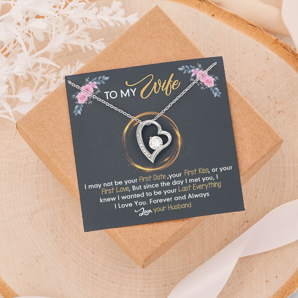 Birthday Gifts For Wife, Necklace Gifts For Wife From Husband, To My Wife Jewelry For Women , To My Wife Necklace  from Husband Wedding Anniversary Present For Wife, Beautiful Wife Jewelry Christmas24 Forever Love Necklace
