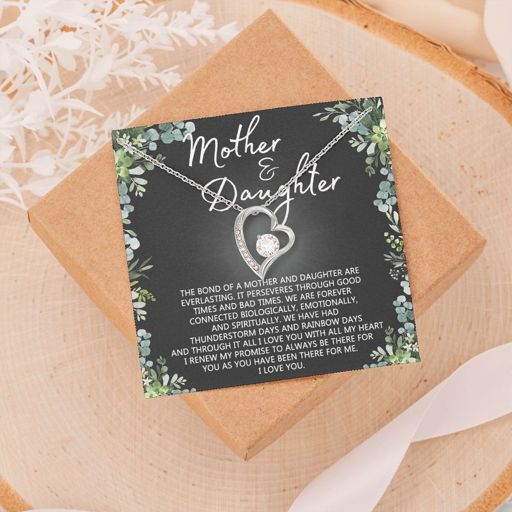 Mother Daughter Necklace Mothers day Necklace Mother Daughter Gift Mother Daughter Jewelry Gift For Daughter From Mom Daughter Mother Birthday Gift Forever Love Necklace