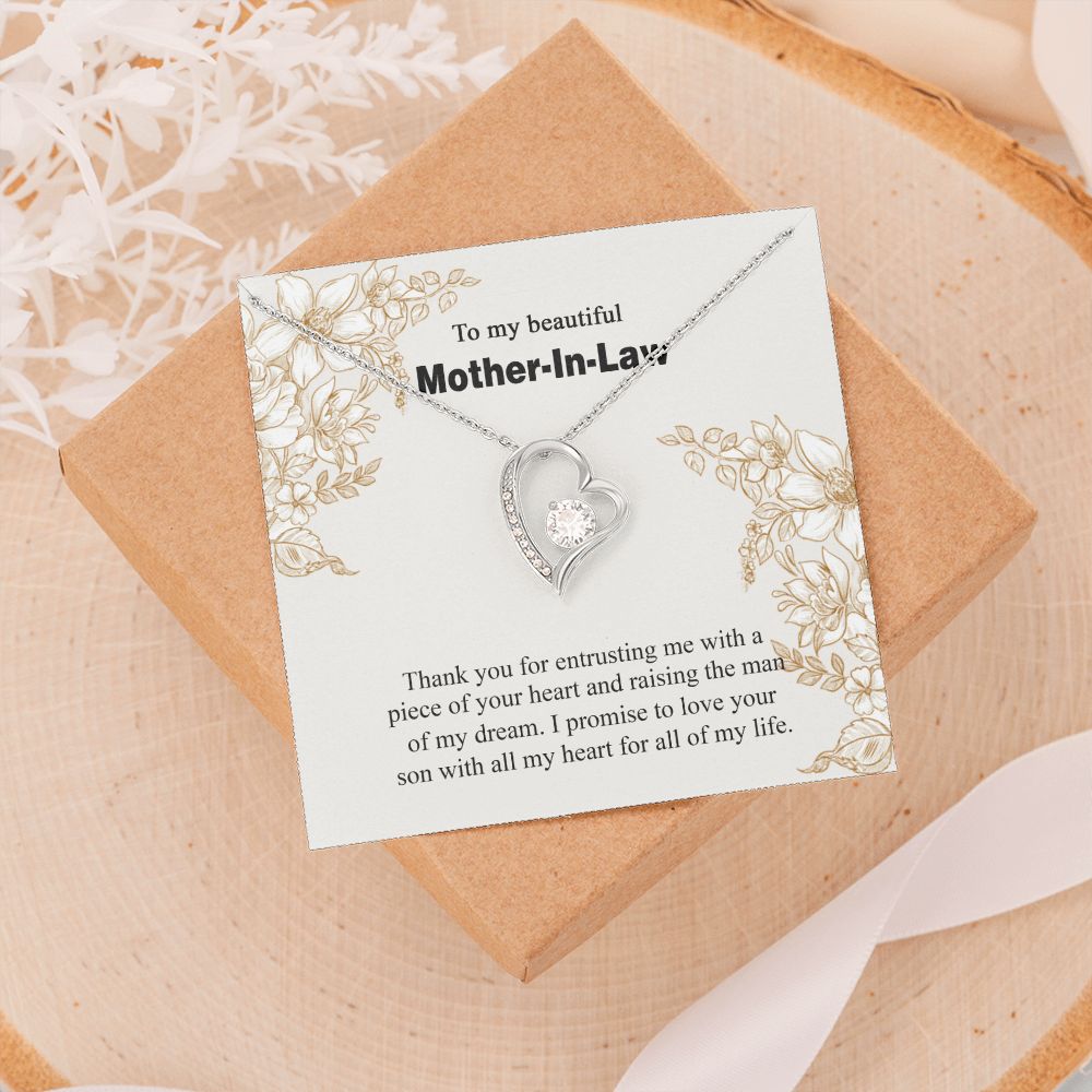 Mother in Law Necklace, Jewelry for Women, Future Mother in Law Gifts from Daughter in Law, Mother of Bride Gifts For Mother in Law, Birthday Gifts For Mother In Law From Daughter In Law14 Forever Love Necklace