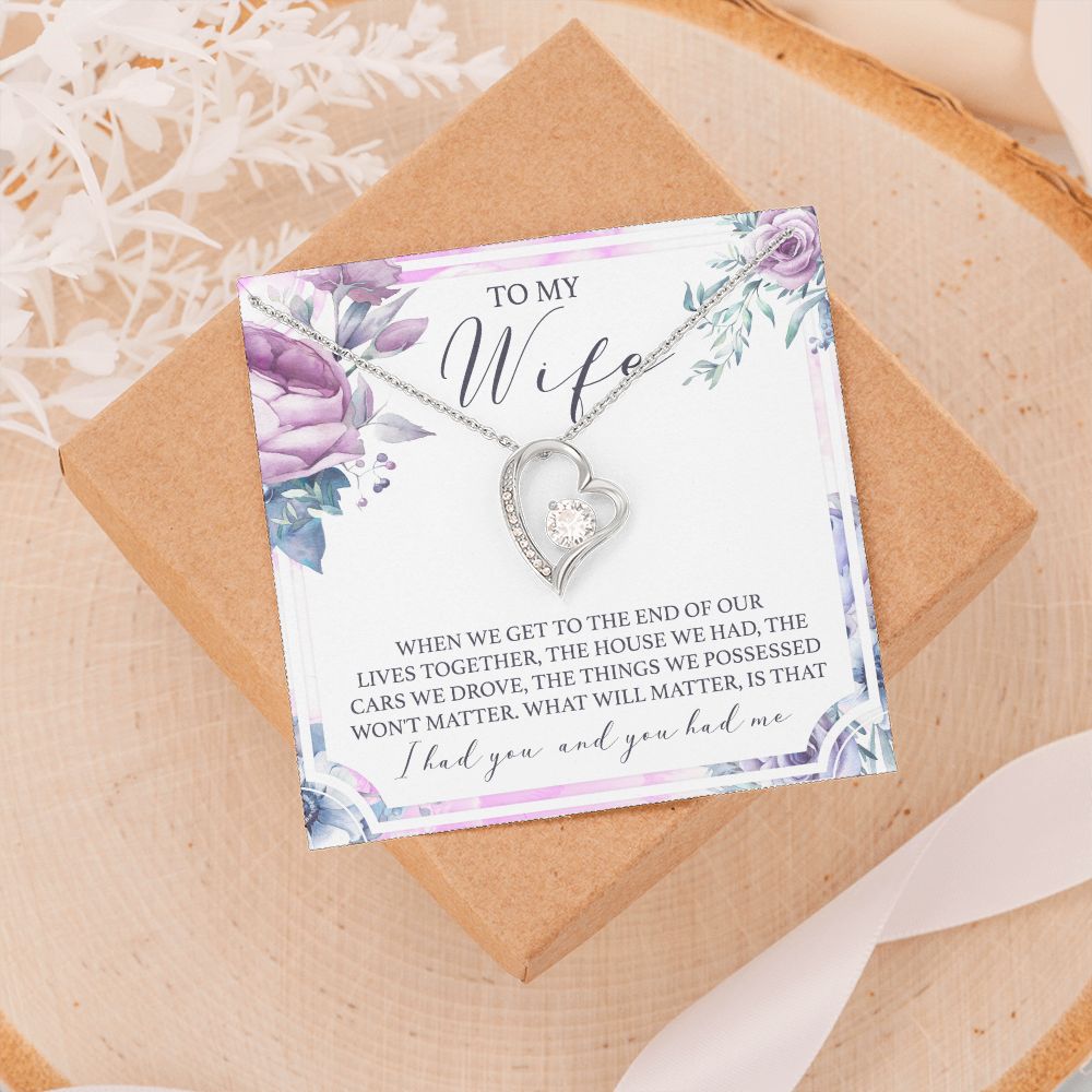 Birthday Gifts For Wife, Necklace Gifts For Wife From Husband, To My Wife Jewelry For Women , To My Wife Necklace  from Husband Wedding Anniversary Present For Wife, Beautiful Wife Jewelry Christmas 5 Forever Love Necklace