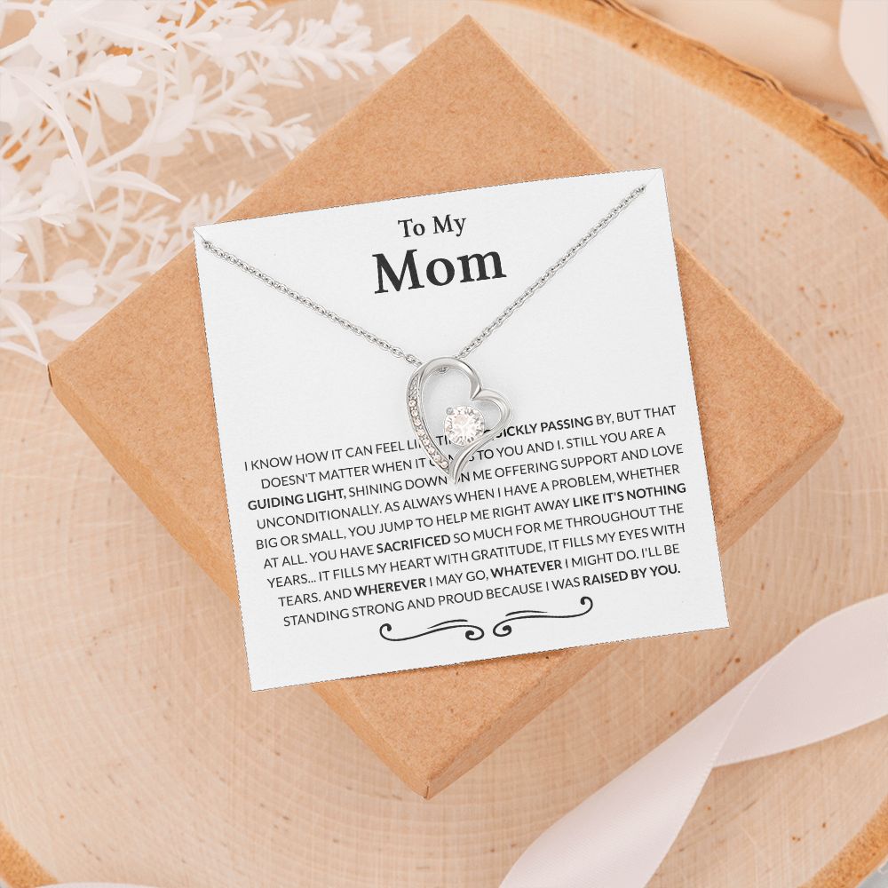 Gift for Mom from Daughter Moms Birthday Meaningful Gift for Mom Wedding Gifts Forever Love Necklace