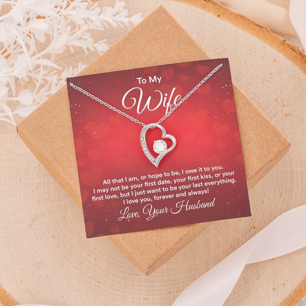 Birthday Gifts For Wife, Necklace Gifts For Wife From Husband, To My Wife Jewelry For Women , To My Wife Necklace  from Husband Wedding Anniversary Present For Wife, Beautiful Wife Jewelry Christmas30 Forever Love Necklace