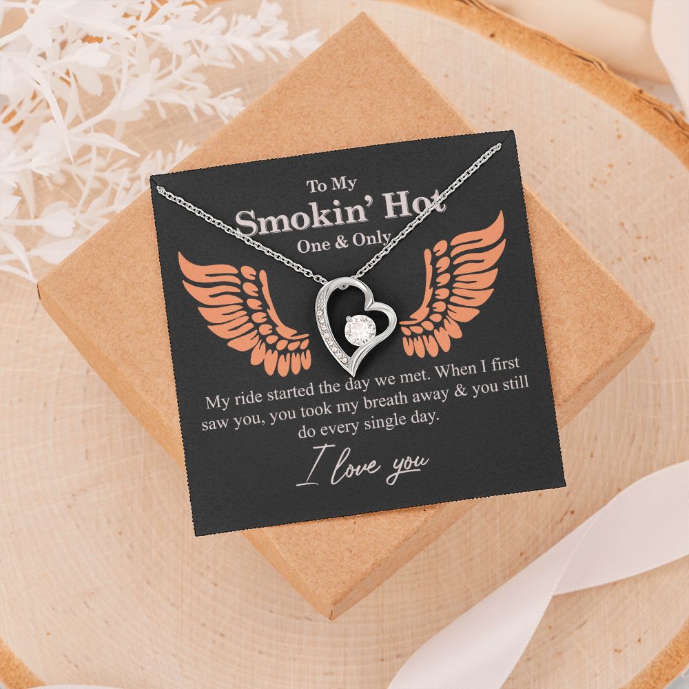 To My Smokin' Hot Necklace Gift One And Only - My Ride Started Alluring Necklace Forever Love Necklace